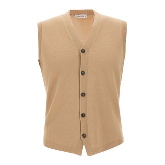 KANGRA Jumpers Beige - male - Kangra - Sleeveless Jumpers - Beige - 2XL - Knitwear