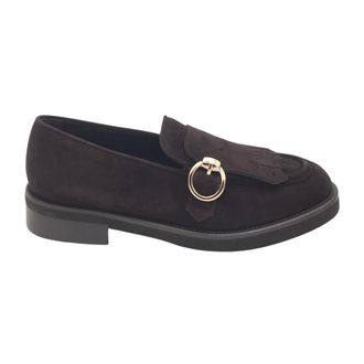 Luca Grossi Mocas&iacute;n con hebilla Monk - Shoes - Mujer - Marr&oacute;n - 40 EU