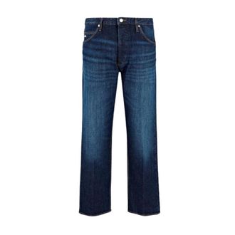Emporio Armani Jeans, Heren, Blauw, W36, Straight Jeans