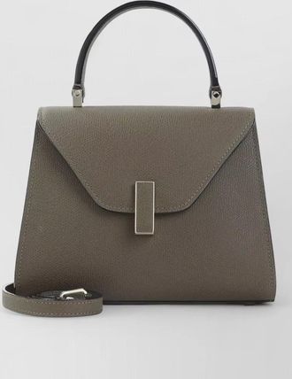 Valextra iside leather top handle mini shoulder bag