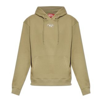 Diesel Hoodies, male, Green, Size: 3XL S-Norm-Hood-Iod Sweatshirt