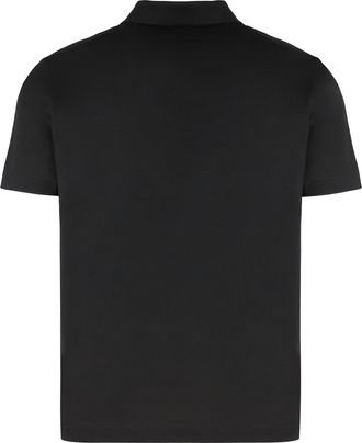 Paul & Shark Mens Cotton-Piqu&eacute; Polo Shirt Black T-shirts And Polos