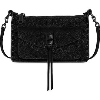 Rebecca Minkoff Mini Darren Leather Crosssbody Bag in Black at Nordstrom