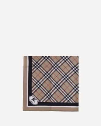 Burberry Silk Check Scarf Female UNI