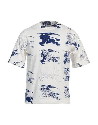 Tシャツ・カットソー Burberry FW25 White cotton t-shirt (8080325 A1464) Burberry Womens Cotton T-Shirt in White | Size XS | 8080325