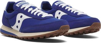 Saucony Originals Trainer 80 Walking Shoes Royal/White : Mens 11.5 - Womens 13 Medium, Suede/Textile