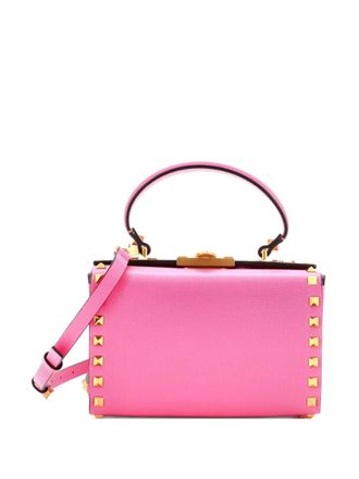 Valentino Garavani Rockstud Alcove Box Bag Leather satchel - Rosa