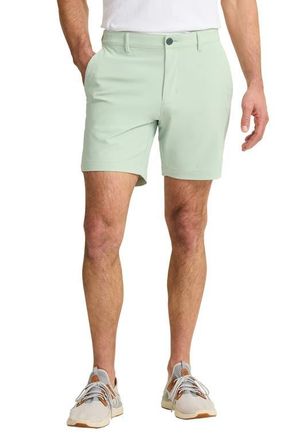 Tommy Bahama Chip Shot IslandZone Stretch Nylon Blend Ripstop Shorts in Silky Green at Nordstrom, Size 35