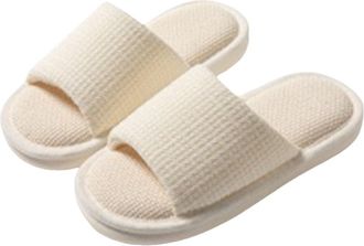 Generic [Warm Upgrade] Womens Warm Slippers Soft and Comfortable Warm Your Feet in Winter Bedroom Slippers Women Size 9 (White, 4)