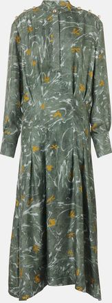 Altuzarra Abito lungo Felicia in seta con borchie