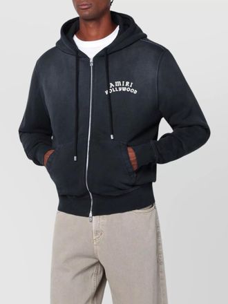 Amiri logo zip sweatshirt faded