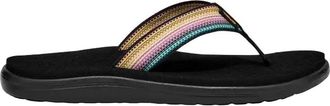 Teva Womens Voya Flip Flop Sandal In Antiguous Black Multi