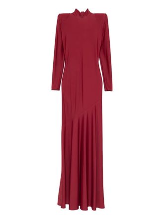 V:PM ATELIER Irma long-sleeve maxi dress - Red