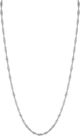 Glaze Jewelry Singapore Chain Necklace in Silver at Nordstrom Rack, Size 20