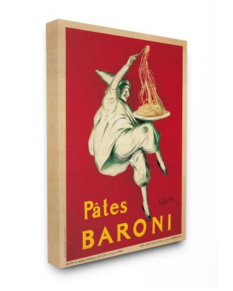 Stupell Industries Pates Baroni Vintage Poster Food Design Wall Art