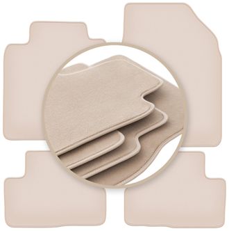 OEM Alfombrillas Beige Premium Para: Nissan Micra K12 Hatchback 2002-2010