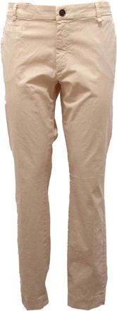 Mason's Broeken, Dames, Beige, L, Katoen, Curvy Wo Broeken van Katoenmix