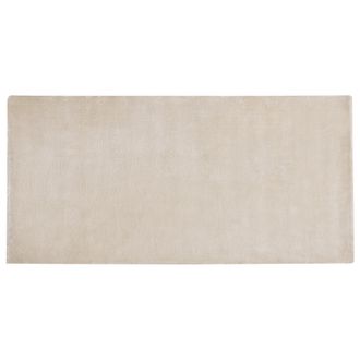 Beliani Beliani - Alfombra De Viscosa Beige Claro 80 X 150 Cm Pelo Corto Sala De Estar Gesi Ii