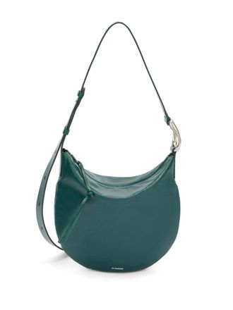Jil Sander small Moon leather shoulder bag - women - Calf Leather - OS - Green