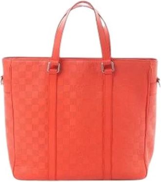 Louis Vuitton Pre-owned Tote Bags, male, Red, Size: ONE SIZE Pre-owned Tadao PM