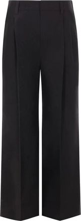 Brunello Cucinelli Dames, Broeken, Zwart, Maat: S Katoen