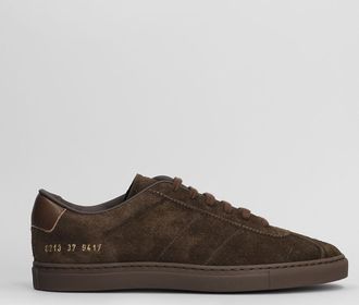 Common Projects Field Trainer Sneakers In Brown Suede