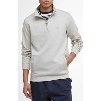 Barbour Lambeth Quarter Zip Pullover in Mist at Nordstrom Rack, Size Xxx-Large