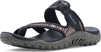 Skechers Reggae - (Toeloop) Womens Sandals Navy/Multi : 8.5 B - Medium, Synthetic