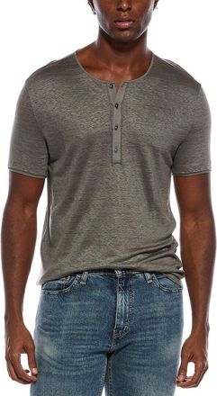 John Varvatos Bleecker Regular Fit Linen Henley