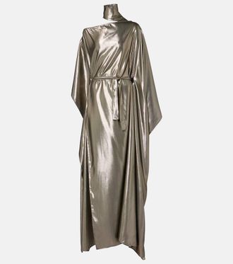 Taller Marmo Taylor Seventies silk-blend lamé kaftan