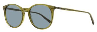 Ferragamo Ferragamo Unisex Keyhole Pantos Sunglasses SF911SCP 322 Transparent Khaki 53mm