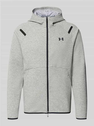 Under Armour Regular Fit Jacke mit Kapuze Modell Unstoppable in Hellgrau, Gr&ouml;&szlig;e XXXL
