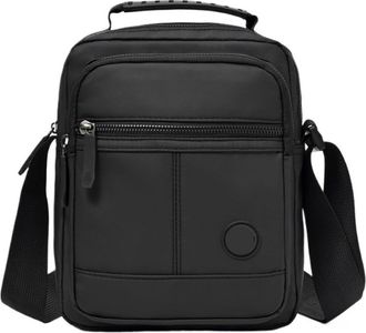 Generic Compatible For Mens Casual Shoulder Bag - Lightweight Nylon Crossbody(Black)