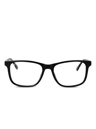 Lacoste rectangle-frame glasses - men - Acetate - 56 - Black