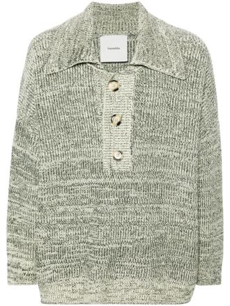 Nanushka Polo mélange - Toni neutri