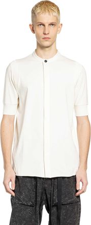 Thom Krom Stand Collar Short Sleeve Shirt