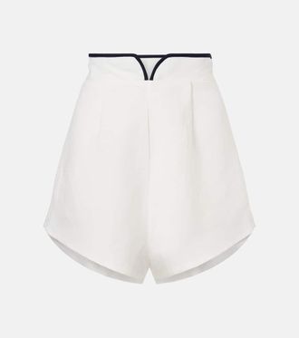 Adriana Degreas Shorts Bicolor in misto lino