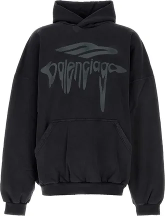 Balenciaga Charcoal Cotton Sweatshirt