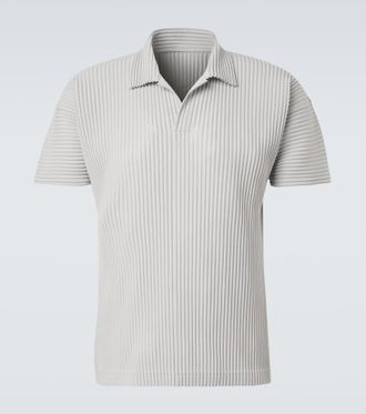 Homme Pliss&eacute; Issey Miyake Homme Pliss&eacute; Issey Miyake Basics pleated polo shirt