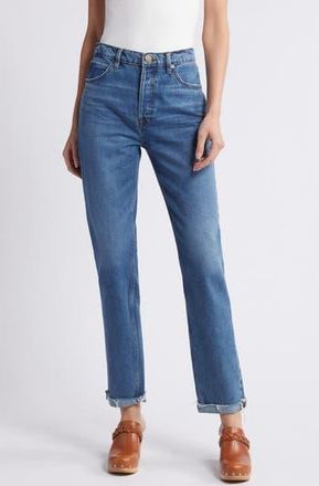 Frame Denim Le Mec Raw Hem Boyfriend Jeans in Caramia at Nordstrom Rack, Size 27