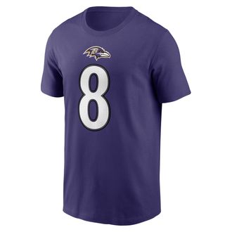 Nike Lamar Jackson Baltimore Ravens Nike Mens NFL T-Shirt in Purple | N19952M8GF-Z90