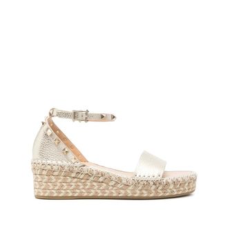 Valentino Garavani Wedges, female, Yellow, Size: 10 US Rockstud Wedge Sandals