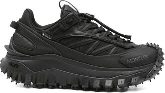 Moncler Zwarte Sneakers voor Vrouwen - Dames - Sneakers - Zwart - 39 EU - Leer - Schoenen