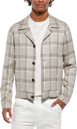 Isaia Portofino Wool, Silk & Linen-Blend Jacket