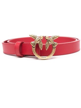 Pinko Leren riem - Rood