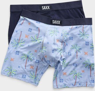 Saxx Mens 6 Drinko Flamingo boxer briefs VIBE XTRA 2-pack