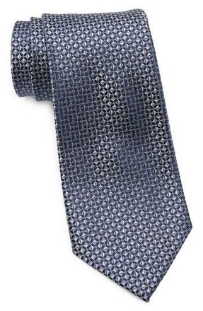 Brooks Brothers Micro Neat Geometric Silk Tie in Grey at Nordstrom Rack