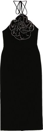 Rebecca Vallance Eliana Halter Midi dress - Black