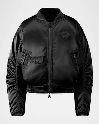 Canada Goose Jade Down Satin Bomber Jacket