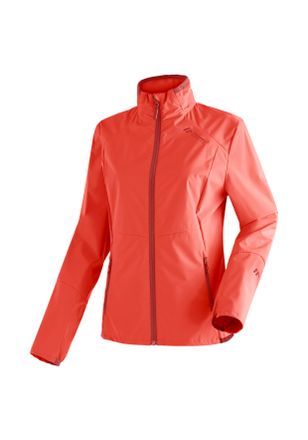 Maier Sports Softshelljacke MAIER SPORTS Brims W, Damen, Gr. 38, rot (hellrot), 100% Polyester (recycelt), Jacken Softshelljacke, atmungsaktive Damen Outdoorjacke,
